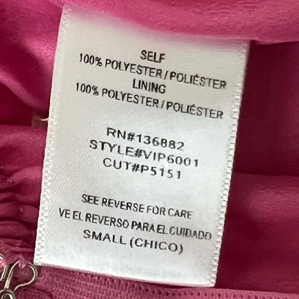 STEPS New York Pink Tiered Ruffle Romper Dress Size Small - Picture 13 of 13